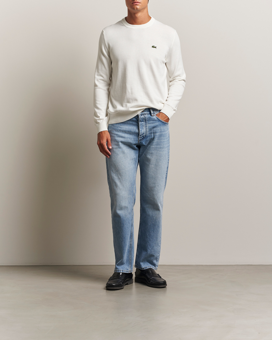 Herr | Tröjor | Lacoste | Cotton Knitted Sweater Flour