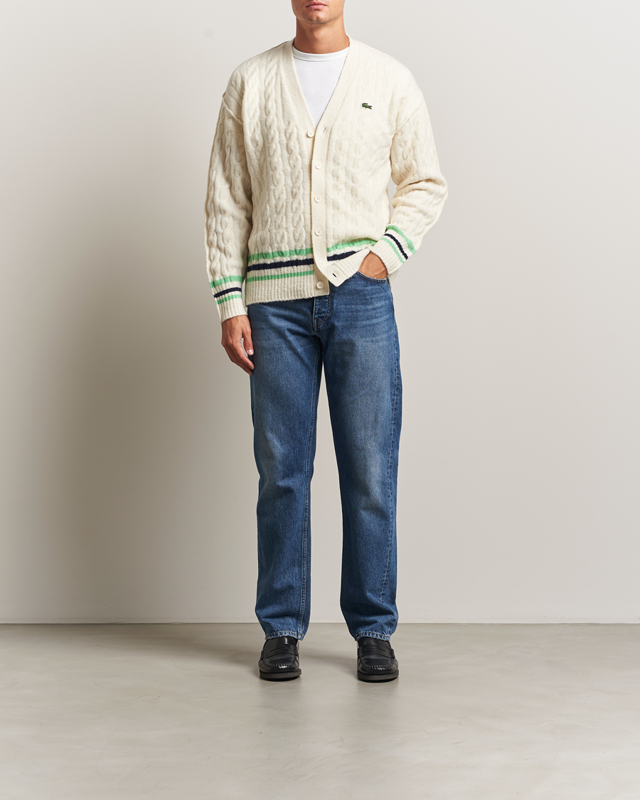 Herr | Tröjor | Lacoste | Fuzzy Wool Tennis Cardigan Lapland