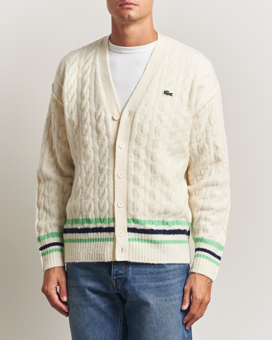 Herr | Tröjor | Lacoste | Fuzzy Wool Tennis Cardigan Lapland