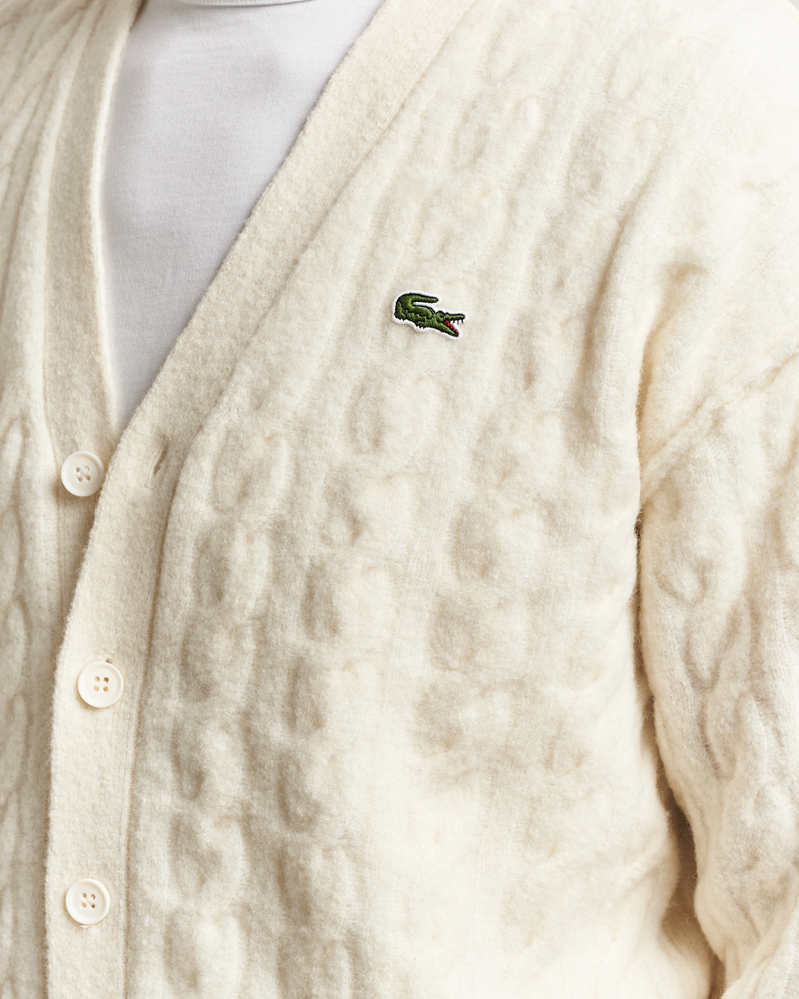 Herr | Tröjor | Lacoste | Fuzzy Wool Tennis Cardigan Lapland