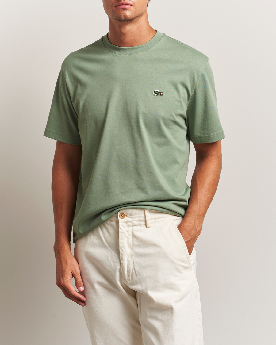 Herr | T-Shirts | Lacoste | Crew Neck T-Shirt Thyme Green