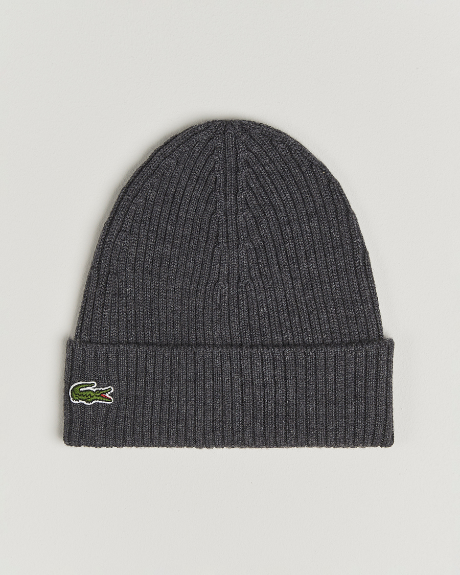 Herr | Mössor | Lacoste | Wool Knitted Beanie Pitch Chine