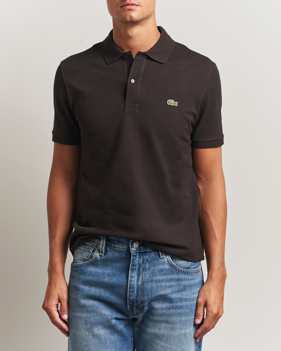 Herr | Pikéer | Lacoste | Slim Fit Polo Piké Porto Brown