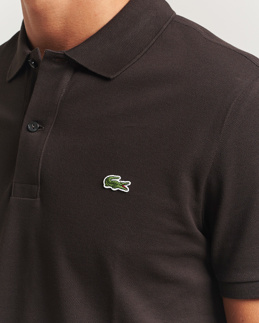 Herr | Pikéer | Lacoste | Slim Fit Polo Piké Porto Brown