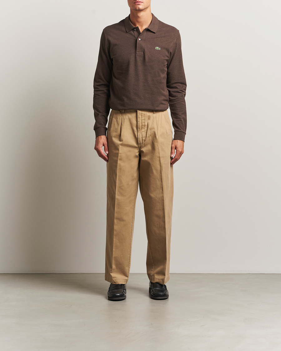 Herr | Pikéer | Lacoste | Original Long Sleeve Polo Piké Tanin Chine