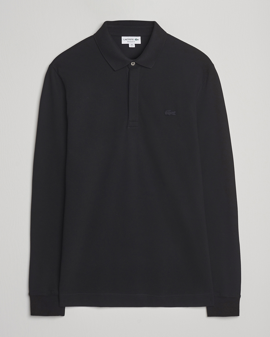 Herr | Pikéer | Lacoste | Paris Long Sleeve Polo Piké Black