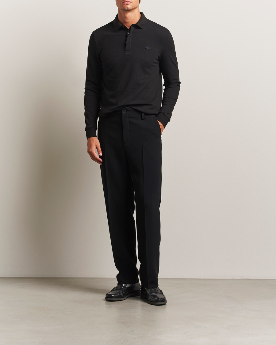 Herr | Pikéer | Lacoste | Paris Long Sleeve Polo Piké Black