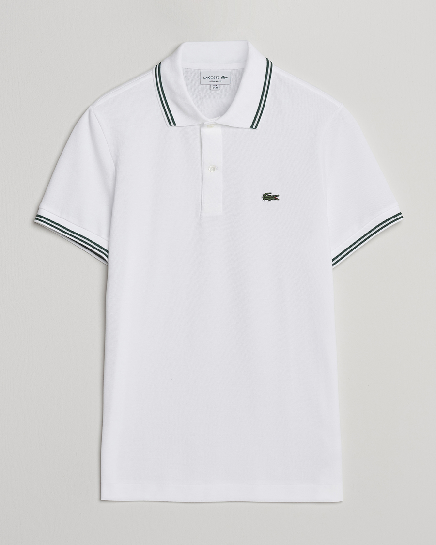 Herr | Pikéer | Lacoste | Original Tipped Polo Piké White