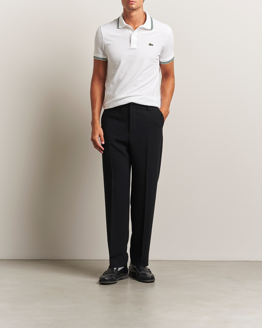 Herr | Pikéer | Lacoste | Original Tipped Polo Piké White