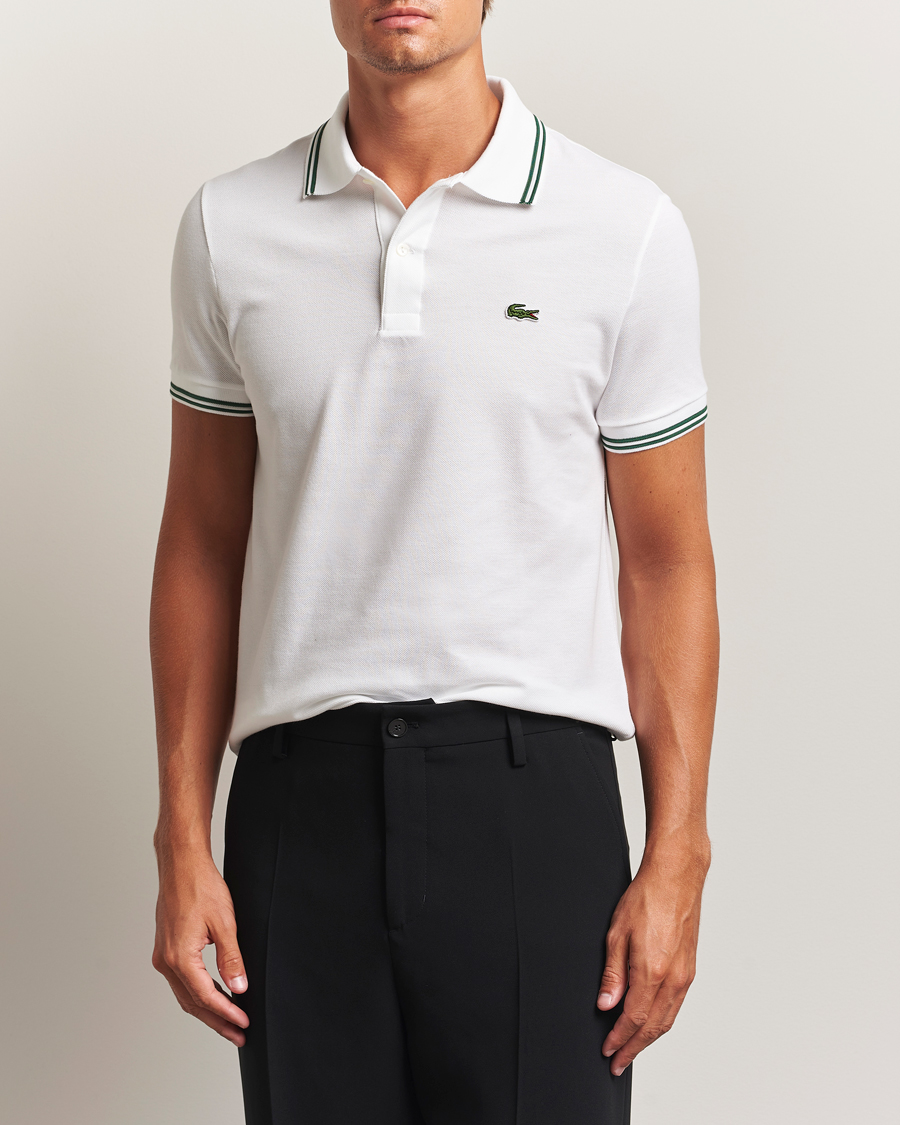 Herr | Pikéer | Lacoste | Original Tipped Polo Piké White