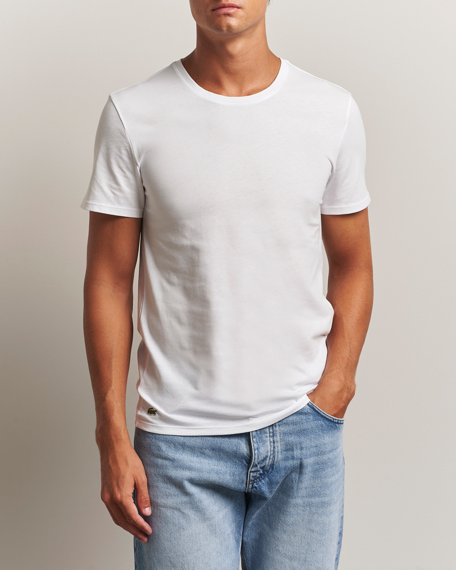 Herr | T-Shirts | Lacoste | 3-Pack Crew Neck T-Shirt White