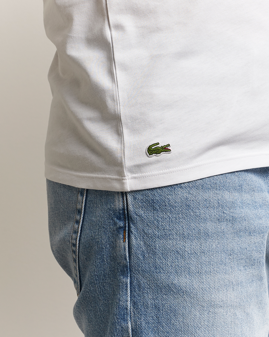 Herr | T-Shirts | Lacoste | 3-Pack Crew Neck T-Shirt White