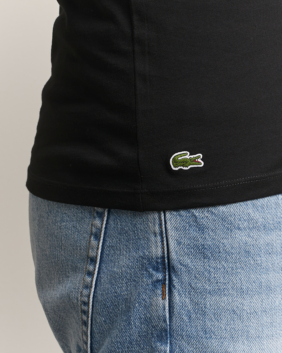 Herr | T-Shirts | Lacoste | 3-Pack Crew Neck T-Shirt Black