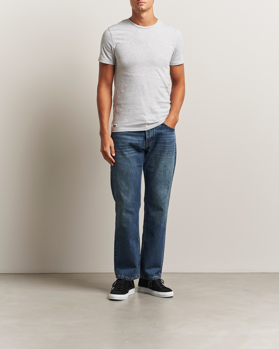 Herr | T-Shirts | Lacoste | 3-Pack Crew Neck T-Shirt White/Grey/Black