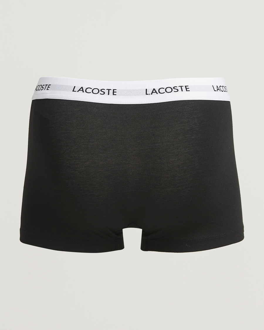 Herr | Underkläder | Lacoste | 3-Pack Stretch Cotton Trunks Black