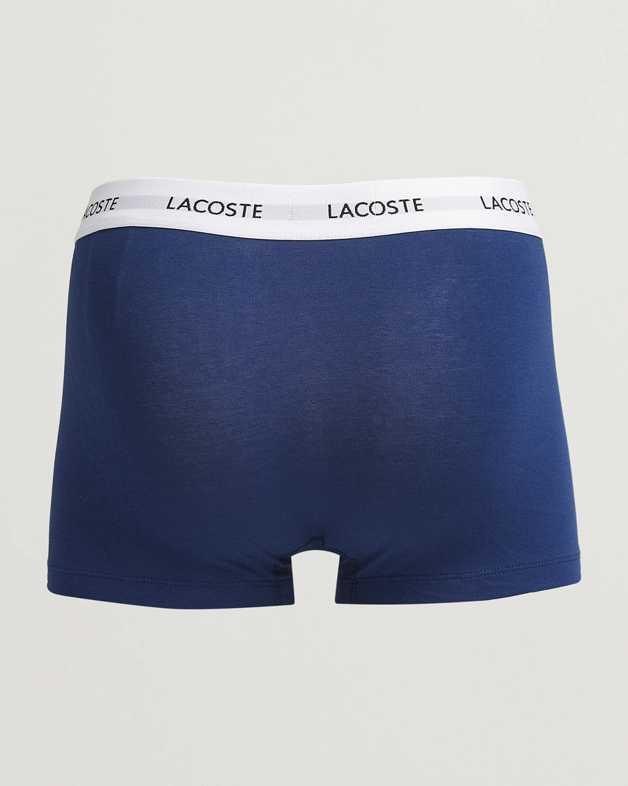 Herr | Underkläder | Lacoste | 3-Pack Stretch Cotton Trunks Blue