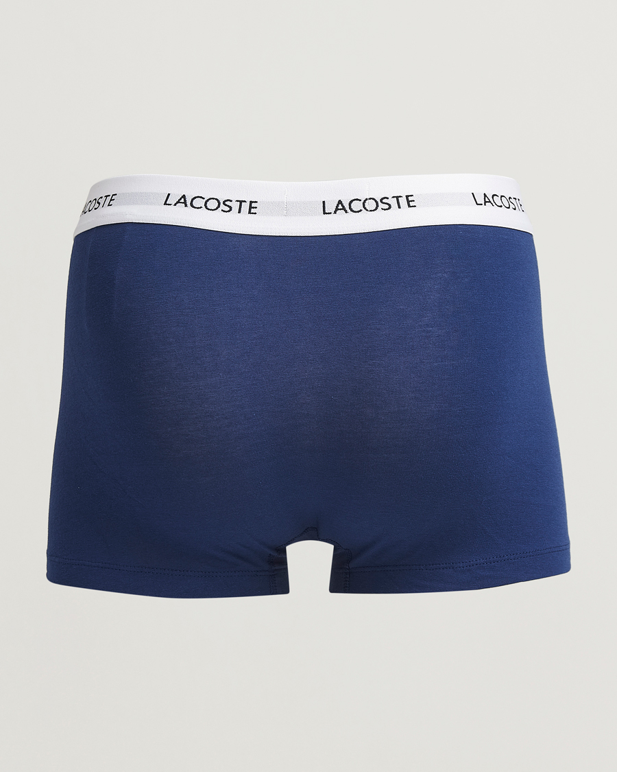 Herr | Underkläder | Lacoste | 3-Pack Stretch Cotton Trunks Blue