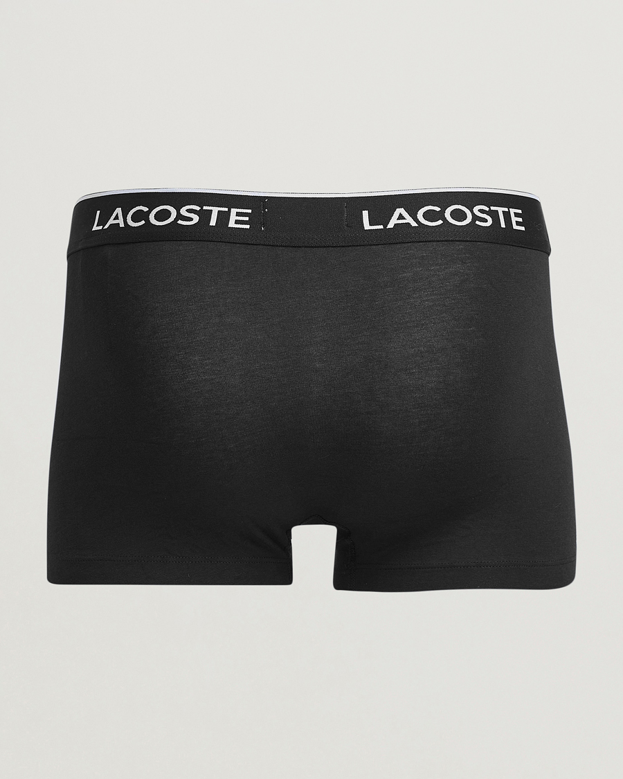 Herr | Underkläder | Lacoste | 3-Pack Stretch Cotton Trunks Black