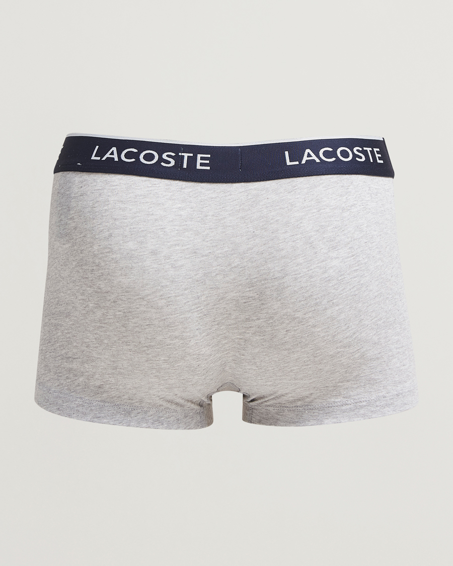 Herr | Underkläder | Lacoste | 3-Pack Stretch Cotton Trunks Silver Chine