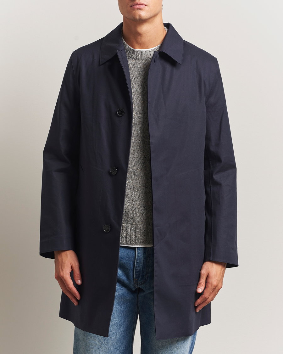 Herr | Jackor | Mackintosh | Dunoon Car Coat Navy