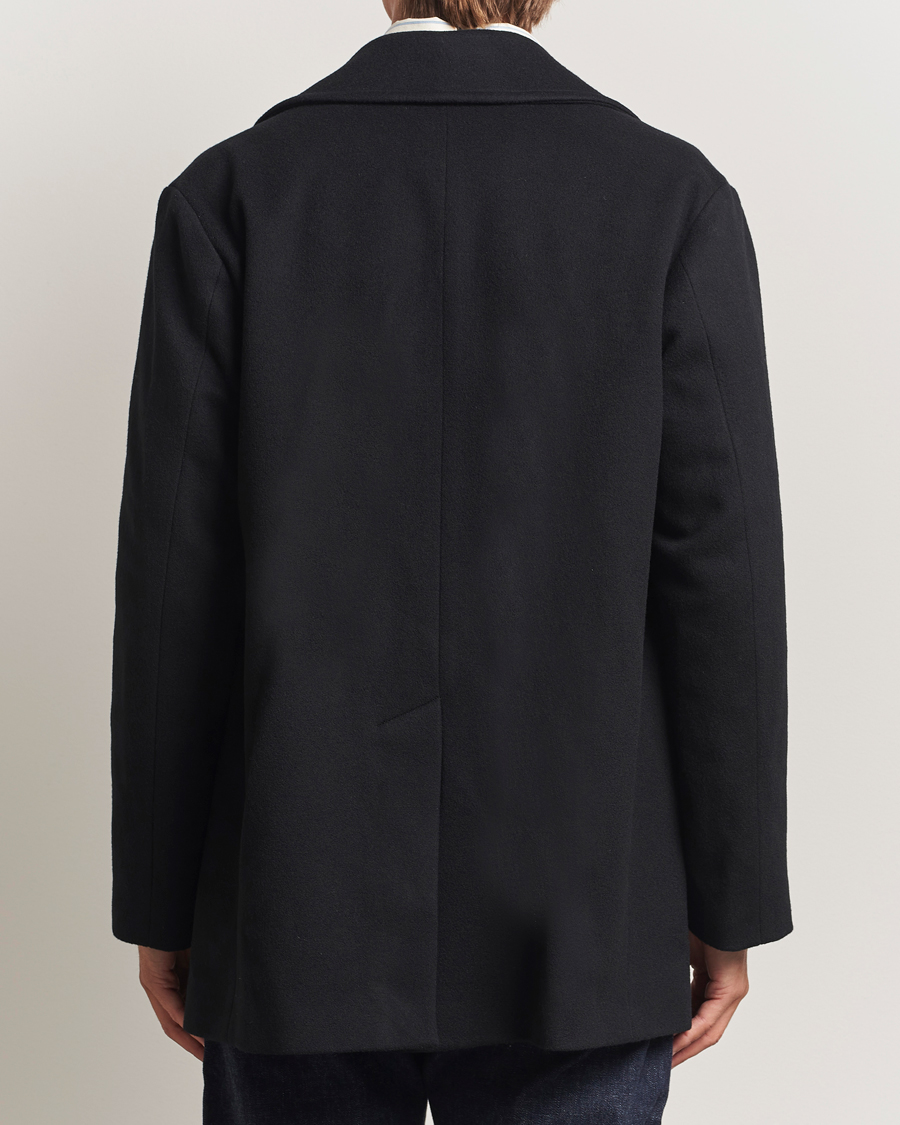 Herr | Jackor | Mackintosh | Dalton Wool/Cashmere Peacoat Black