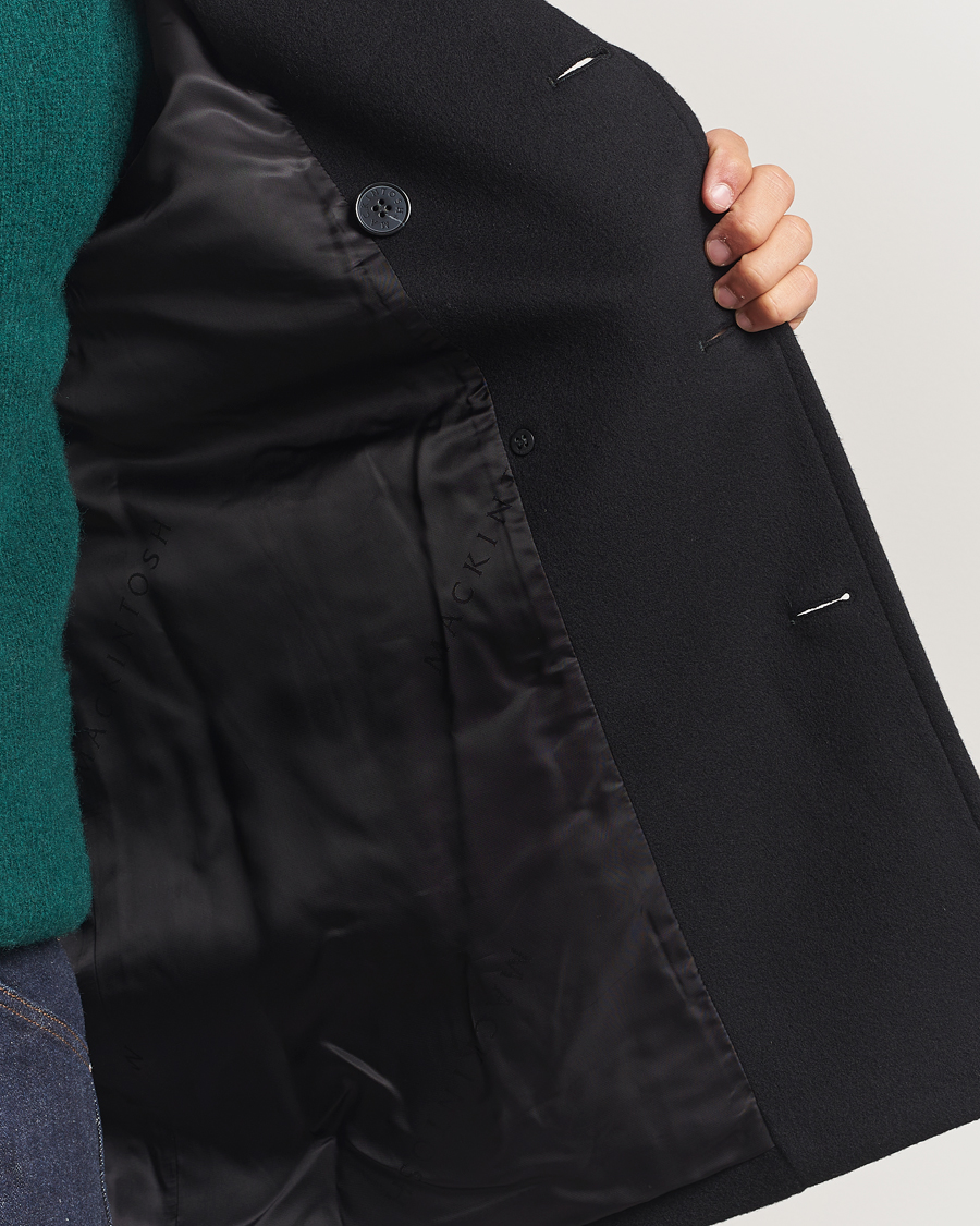 Herr | Jackor | Mackintosh | Dalton Wool/Cashmere Peacoat Black