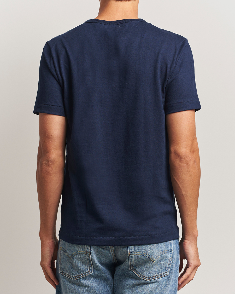 Herr | T-Shirts | Merz b. Schwanen | Classic Fit Sturdy T-Shirt Ink Blue