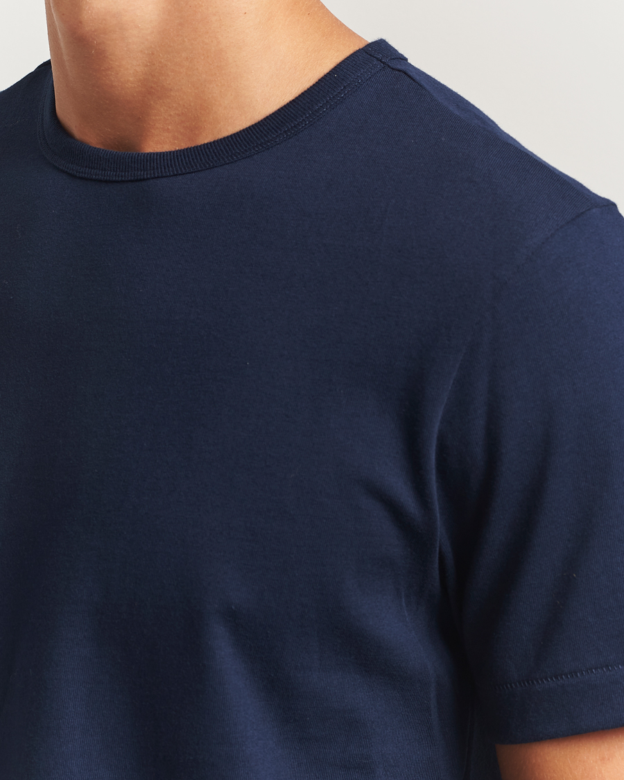 Herr | T-Shirts | Merz b. Schwanen | Classic Fit Sturdy T-Shirt Ink Blue