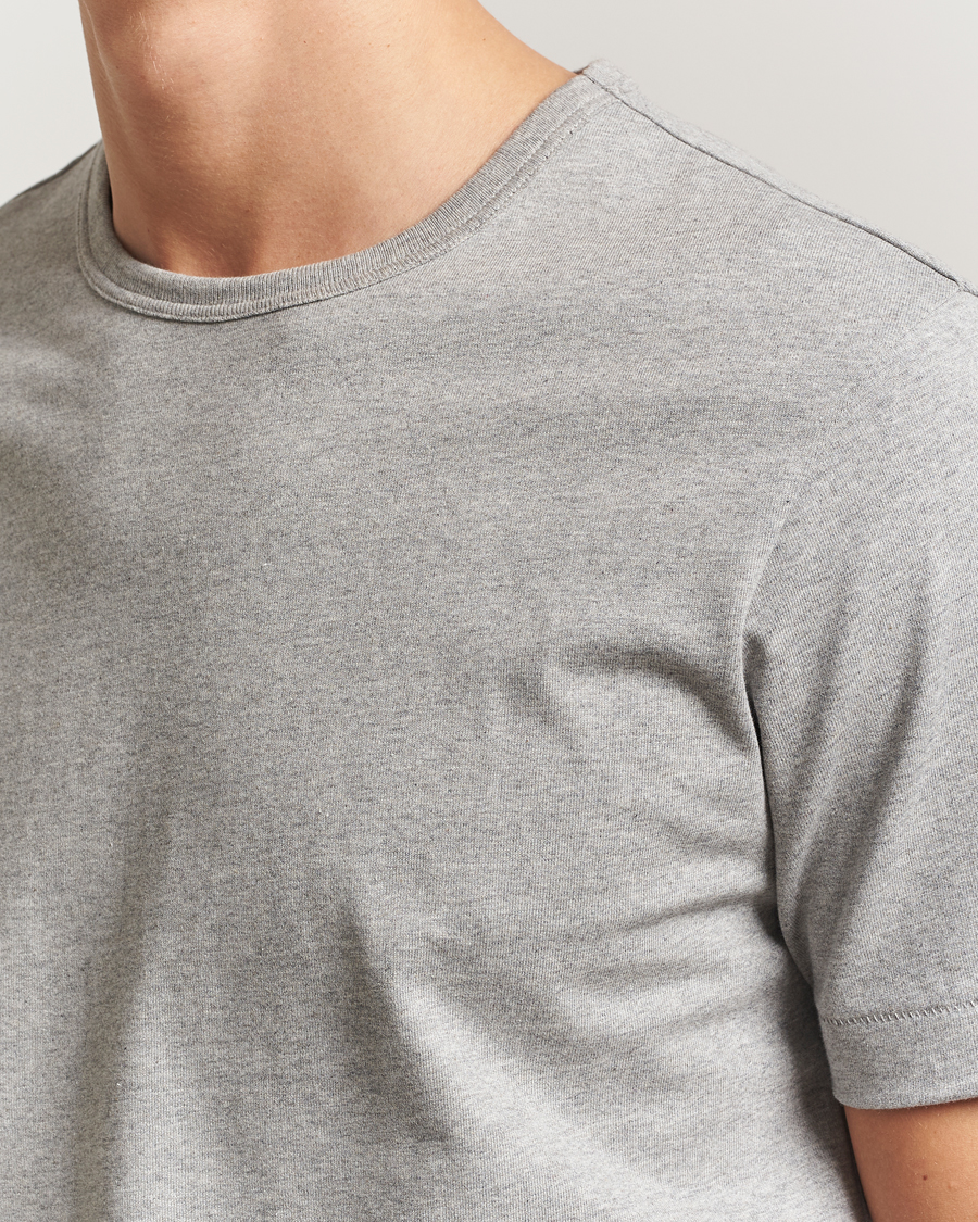 Herr | T-Shirts | Merz b. Schwanen | Classic Fit Sturdy T-Shirt Grey Melange