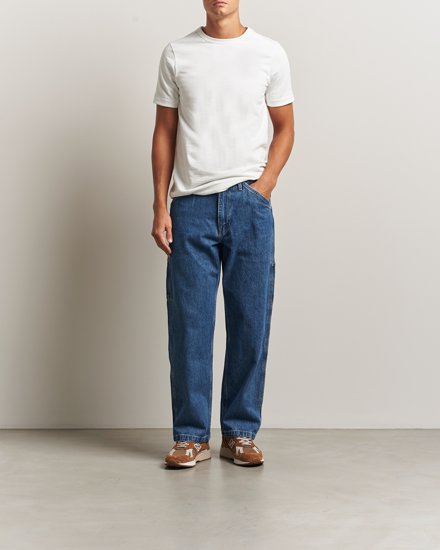Herr | T-Shirts | Merz b. Schwanen | Relaxed Fit Loopwheeled Heavy T-Shirt White