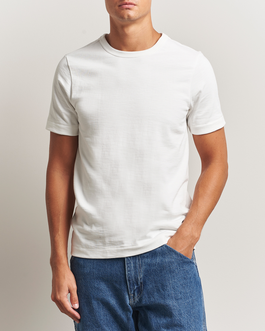 Herr | T-Shirts | Merz b. Schwanen | Relaxed Fit Loopwheeled Heavy T-Shirt White