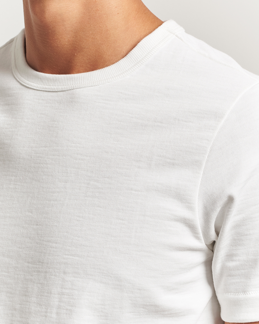 Herr | T-Shirts | Merz b. Schwanen | Relaxed Fit Loopwheeled Heavy T-Shirt White