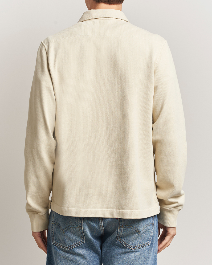 Herr | Tröjor | Merz b. Schwanen | Relaxed Fit Vintage Cotton Rugby Shirt Nature