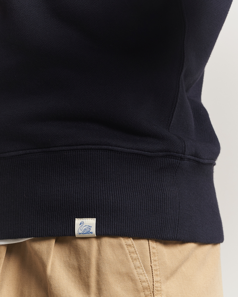 Herr | Tröjor | Merz b. Schwanen | Relaxed Fit Vintage Cotton Sweatshirt Dark Navy