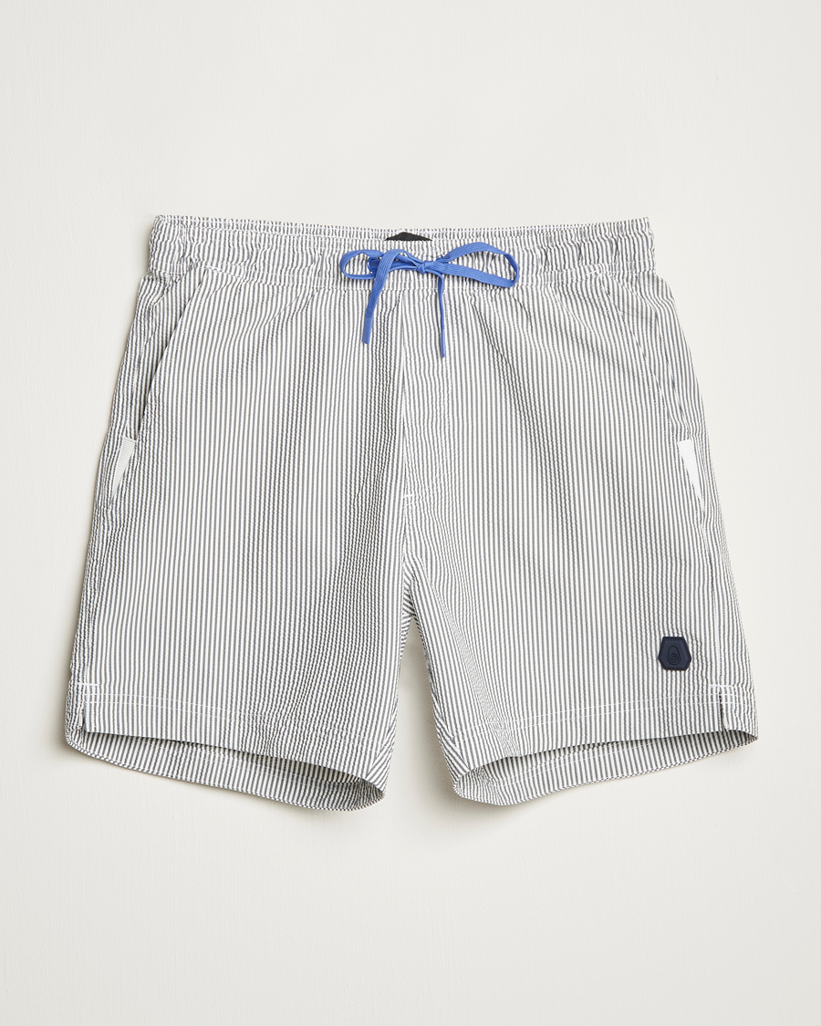 Herr | Badbyxor | Sail Racing | Tornado Striped Swimshorts Navy/White