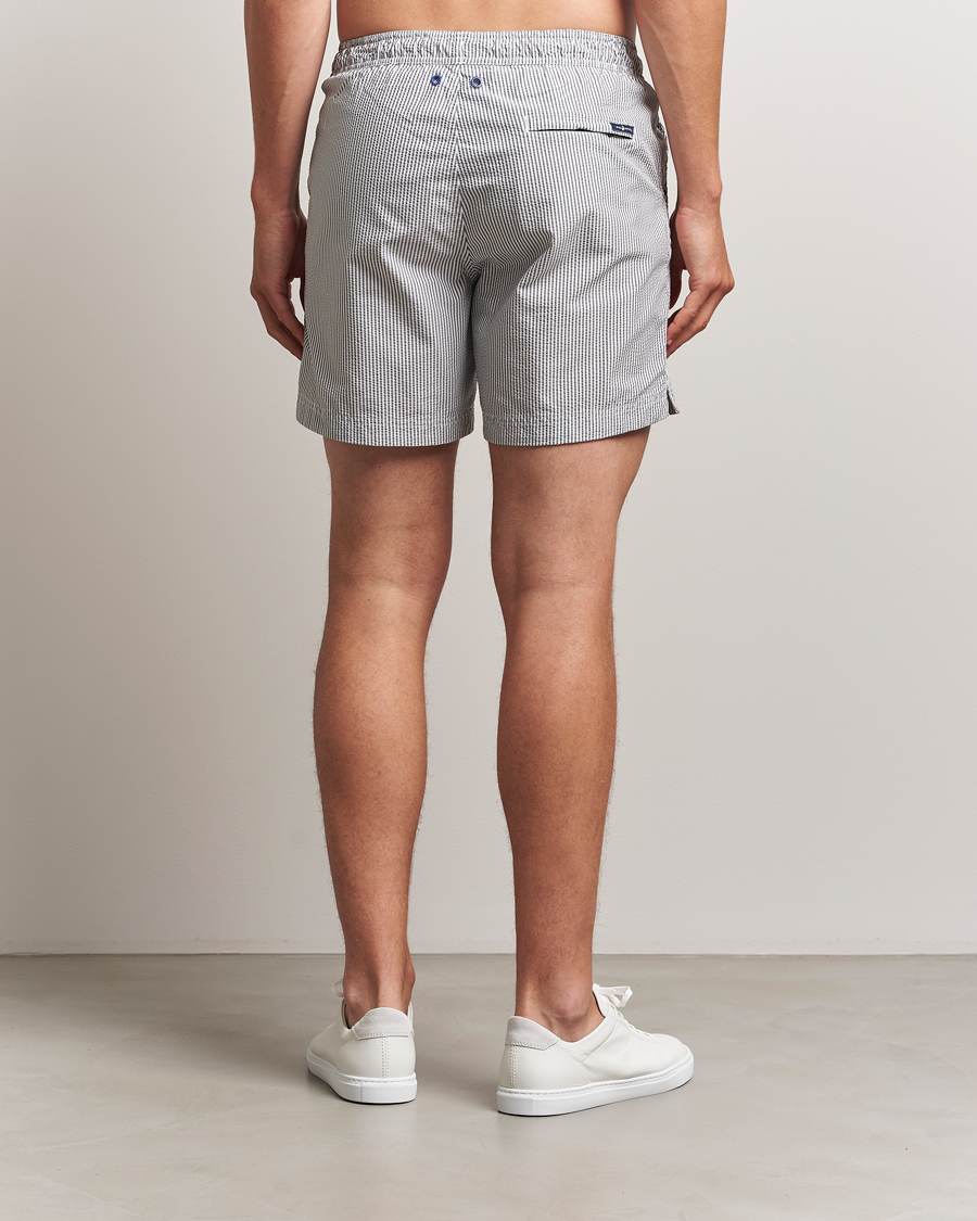 Herr | Badbyxor | Sail Racing | Tornado Striped Swimshorts Navy/White