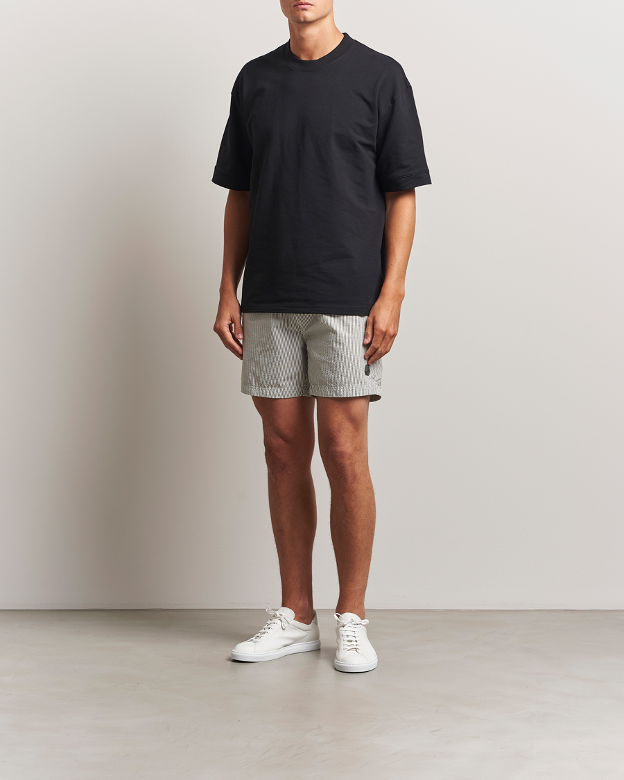 Herr | Badbyxor | Sail Racing | Tornado Striped Swimshorts Green/White