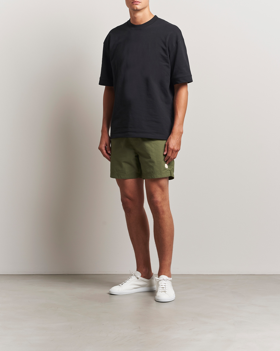 Herr | Badbyxor | Sail Racing | Tornado Striped Swimshorts Modern Green