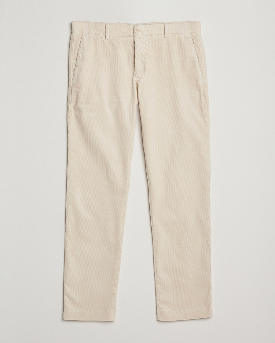 Herr | Byxor | NN07 | Theo Regular Fit Corduroy Chinos Ivory