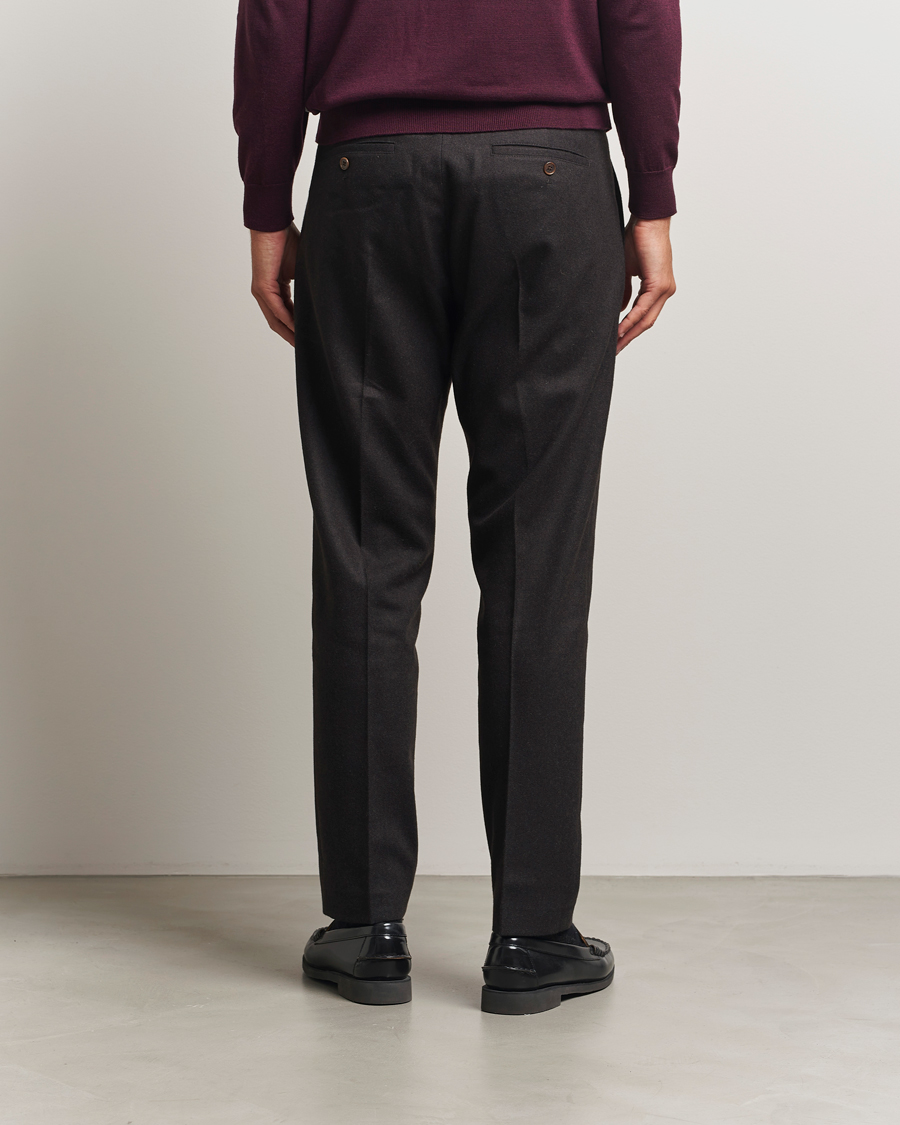 Herr | Byxor | NN07 | Bill Wool Pleated Trousers Brown