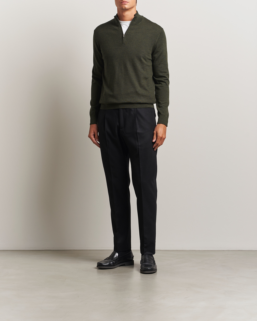Herr | Byxor | NN07 | Bill Wool Pleated Trousers Black