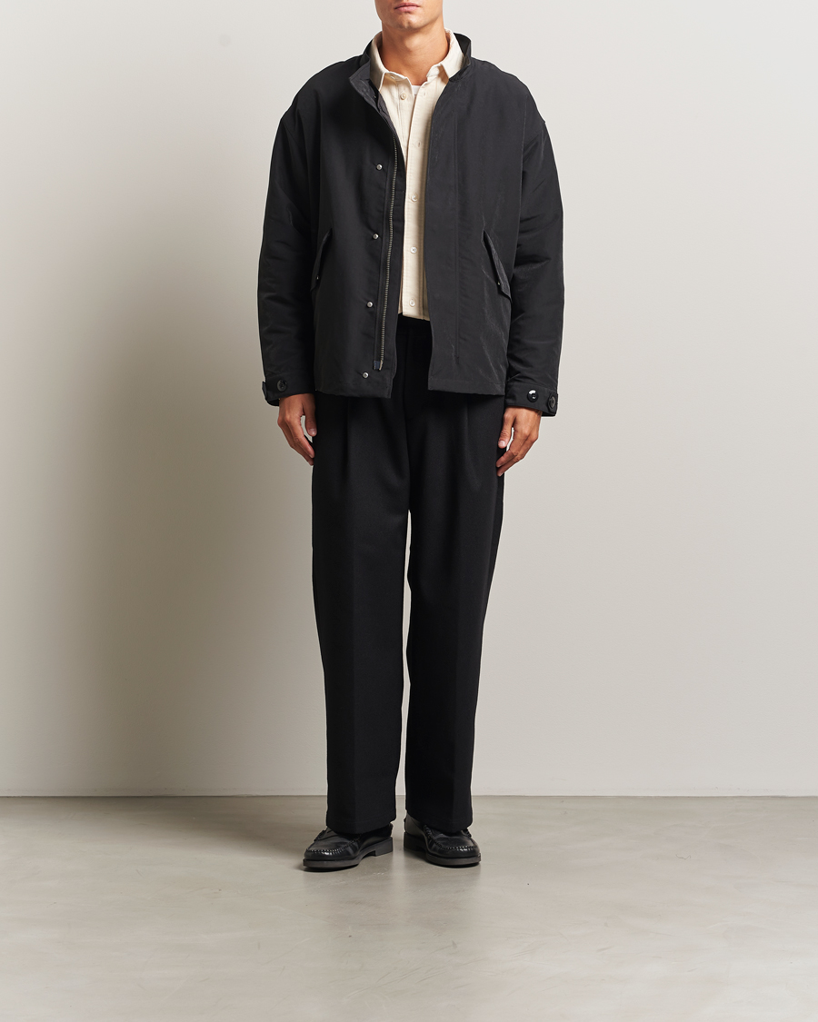 Herr | Byxor | NN07 | Kay Wool Pleated Trousers Black