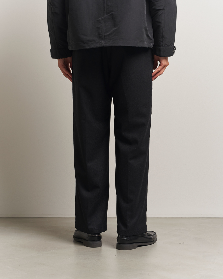 Herr | Byxor | NN07 | Kay Wool Pleated Trousers Black