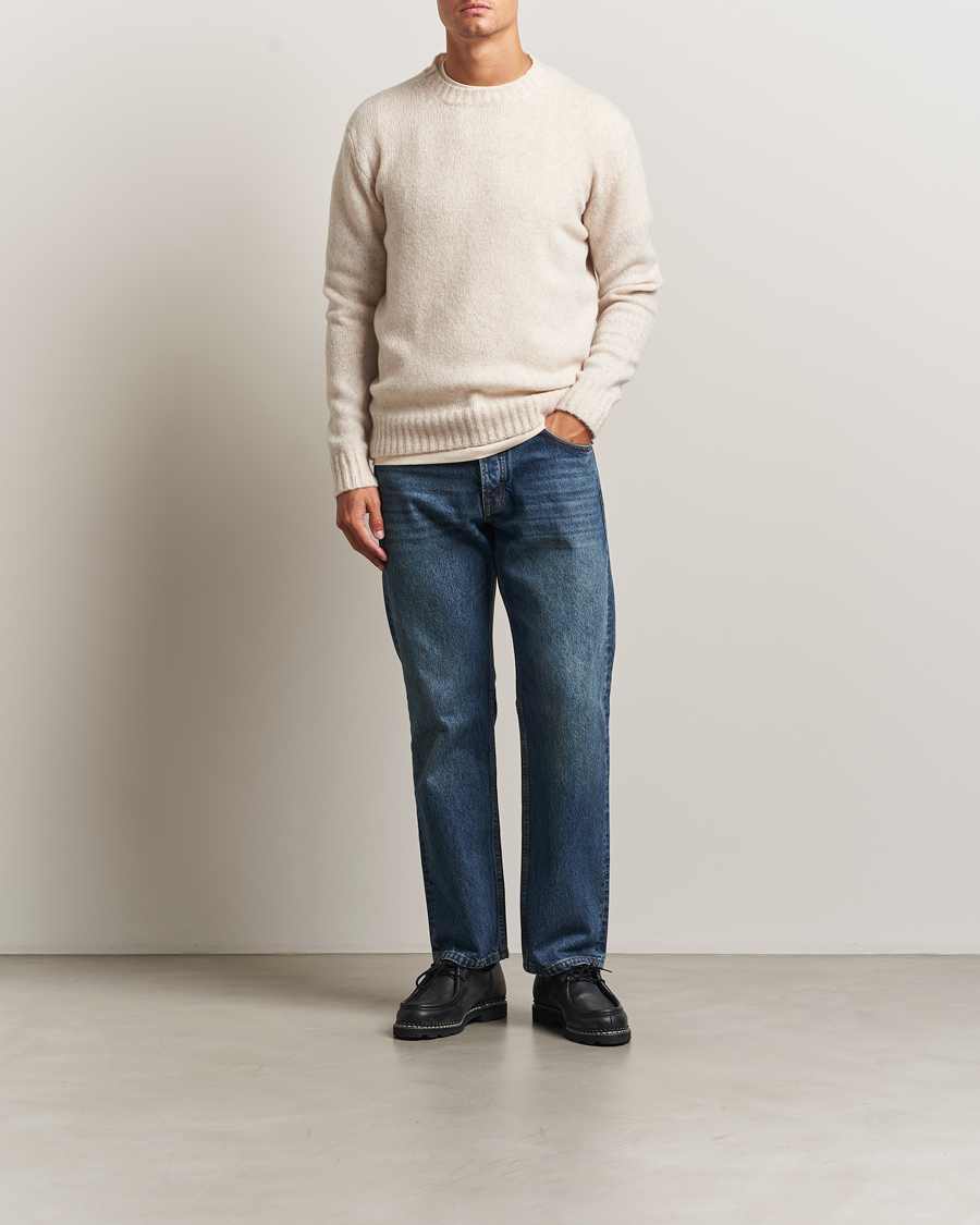 Herr | Tröjor | NN07 | Lee Wool Knitted Sweater Ivory