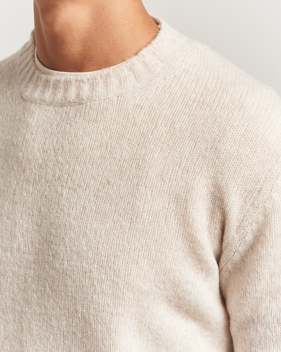 Herr | Tröjor | NN07 | Lee Wool Knitted Sweater Ivory