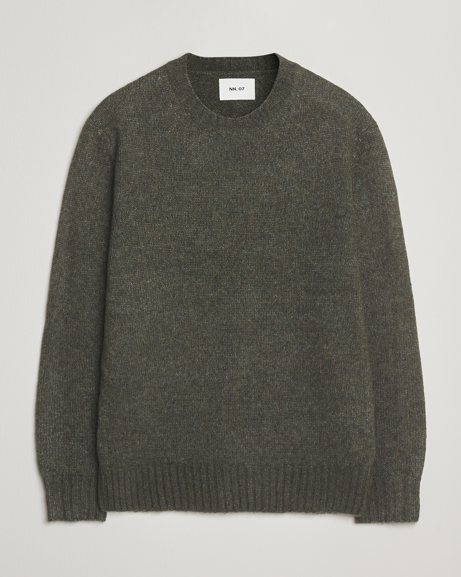 Herr | Tröjor | NN07 | Lee Wool Knitted Sweater Capers Green