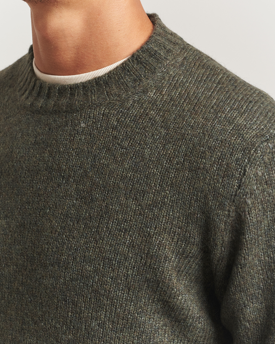 Herr | Tröjor | NN07 | Lee Wool Knitted Sweater Capers Green