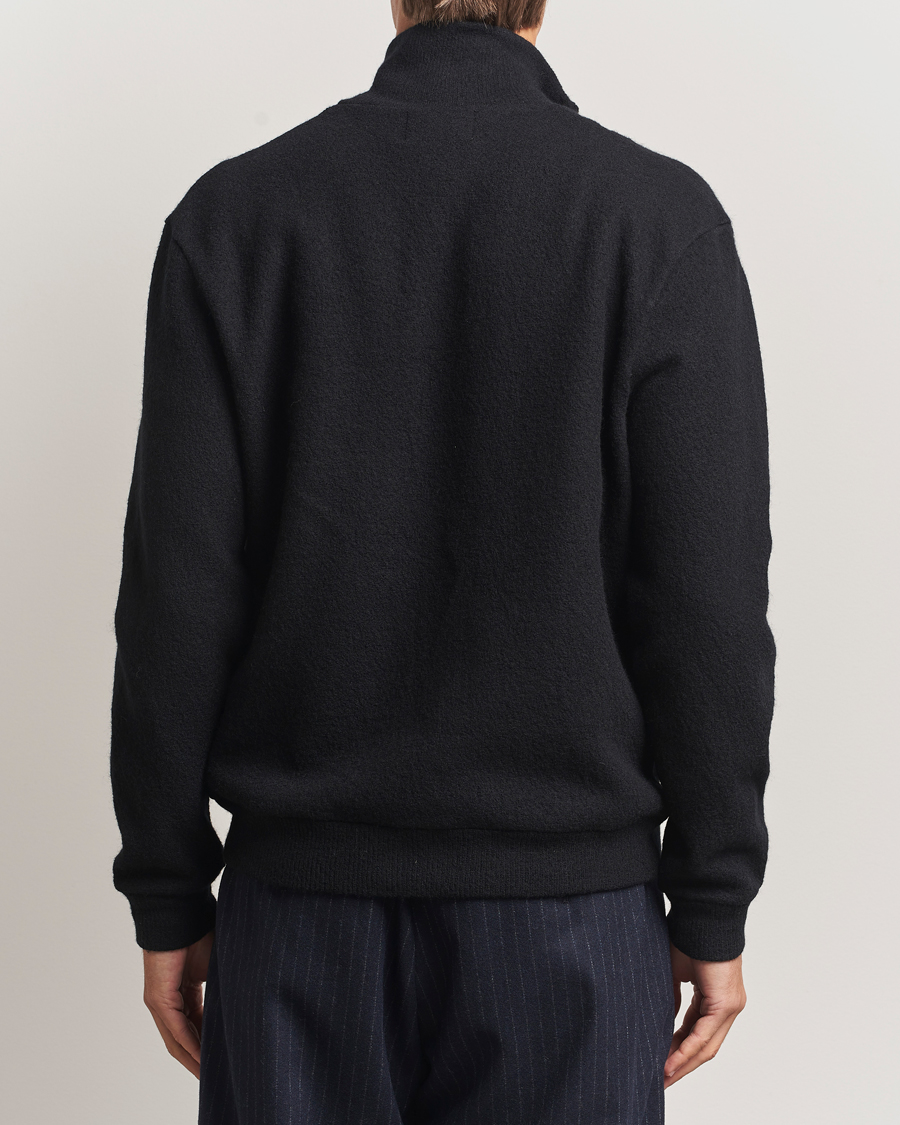 Herr | Tröjor | NN07 | Boiled Wool Full Zip Black