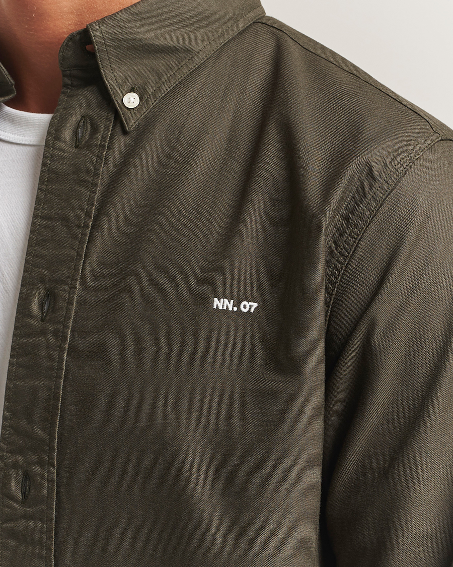 Herr | Skjortor | NN07 | Colby Oxford Shirt Dark Army