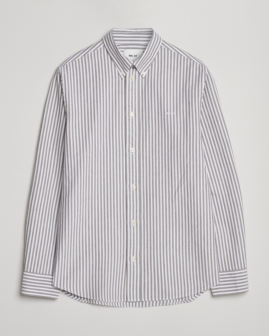 Herr | Skjortor | NN07 | Colby Oxford Shirt Brown/White